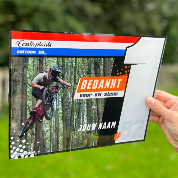 Sponsorbedankje – First - Afbeelding 2